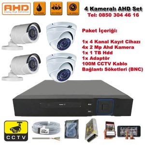 4 Kameralı Ahd Set