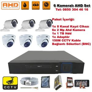 6 Kameralı Ahd Set