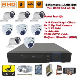8 Kameralı Ahd Set