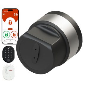 DESİ Utopic RX Yapay Zeka Destekli Akıllı Kilit iOS/Android Uyumlu - WiFi Akıllı Köprü&Parmak İzi ve Tuş Takımı Set